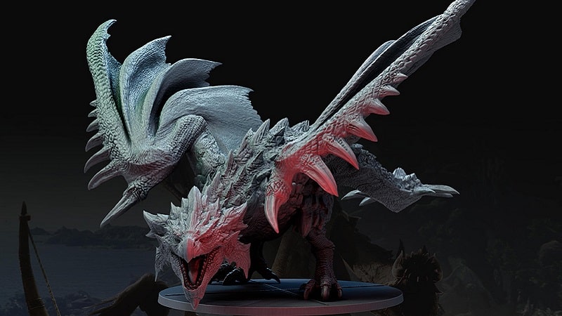 La figurine Rathalos de Monster Hunter World : The Board Game