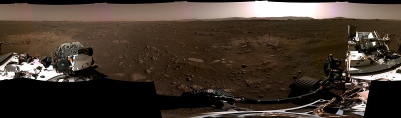 Le panorama de la surface de Mars capturé par le rover Perseverance
