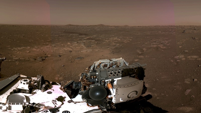 Le rover Perseverance sur la planète Mars