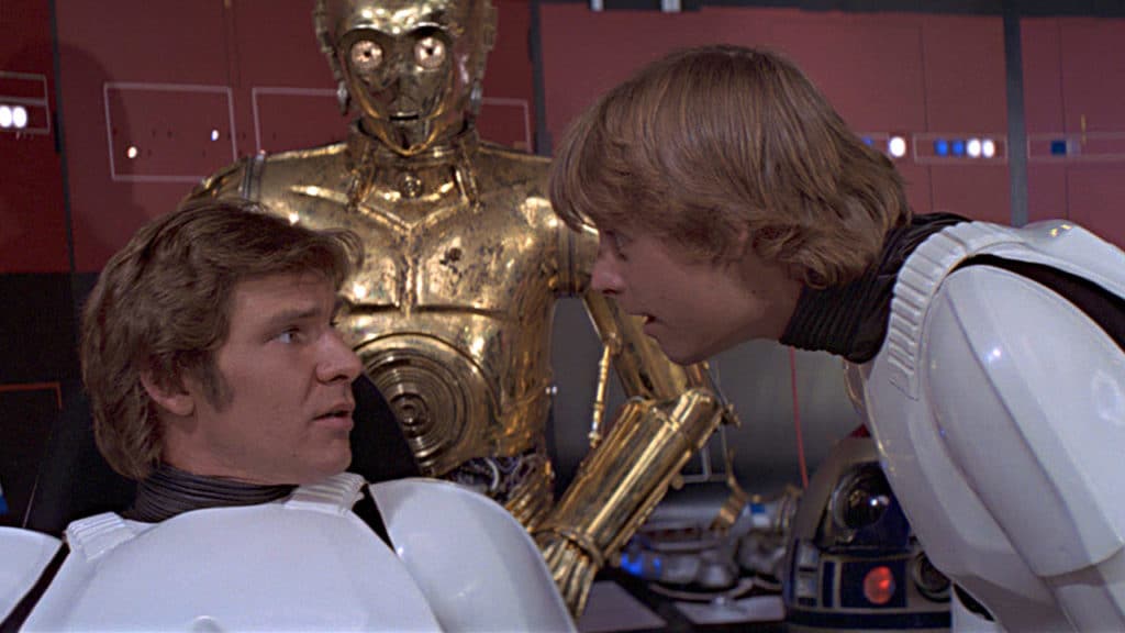 Image 1 : Star Wars : Mark Hamill révèle le secret derrière la photo main dans la main avec Harrison Ford