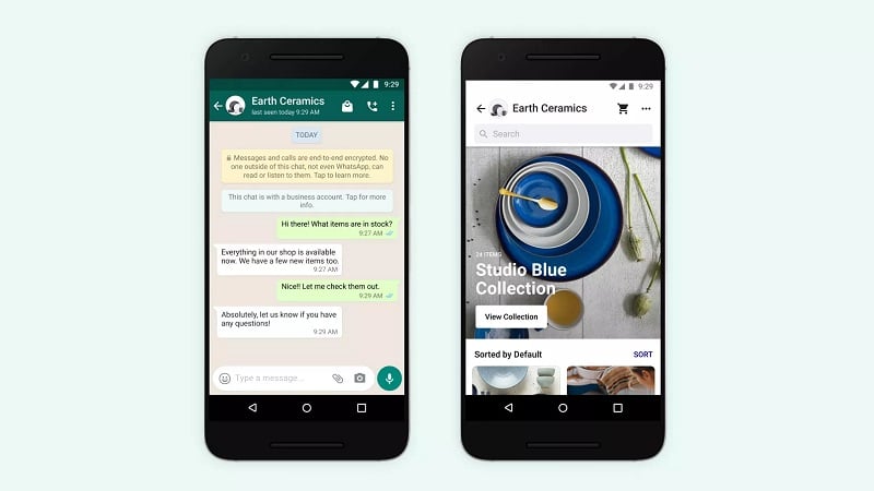 L'interface d'une conversation WhatsApp