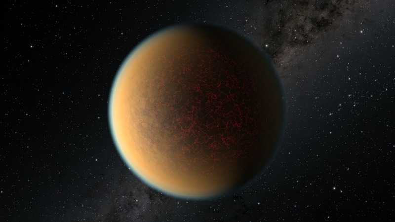 Représentation artistique de l'exoplanète GJ 1132 b