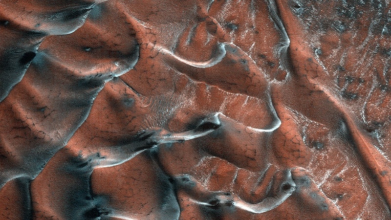 Les dunes glacées de Mars