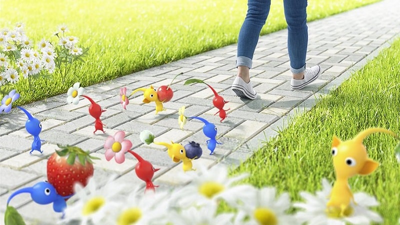 Le jeu Pikmin en réalité augmentée