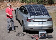 tesla model 3 panneaux solaires