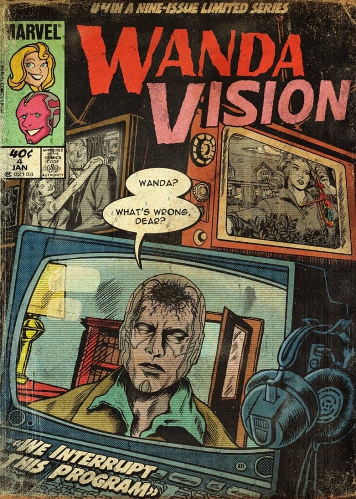 Couverture du numéro 4 des faux comics WandaVision