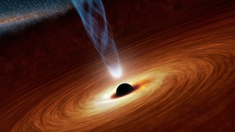 Illustration d'un trou noir