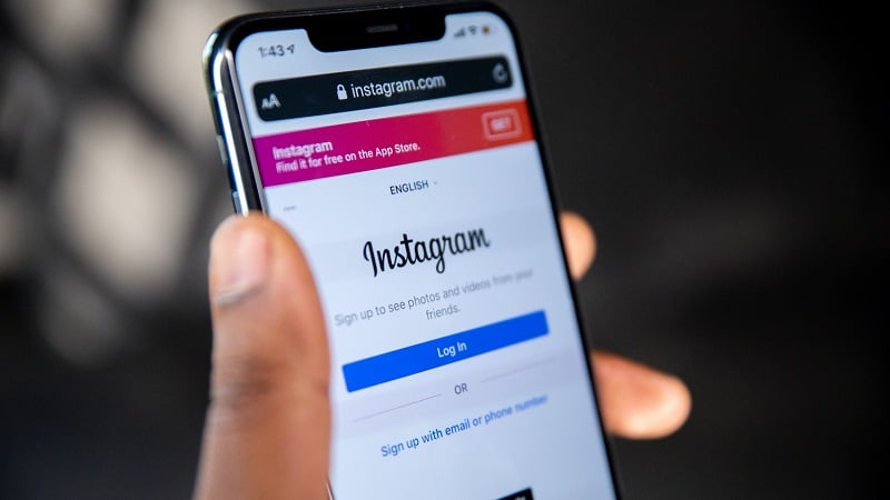 Instagram sur mobile