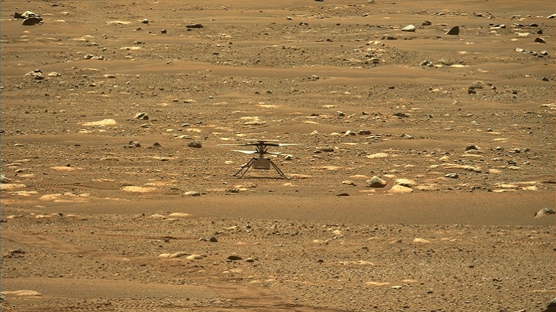 L'hélicoptère Ingenuity à la surface de Mars