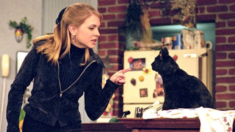 Sabrina et son chat Salem
