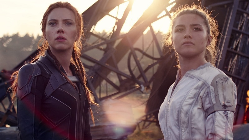 Scarlett Johansson and Florence Pugh dans Black Widow