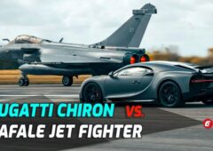 Bugatti Chiron vs Avion de chasse Rafale
