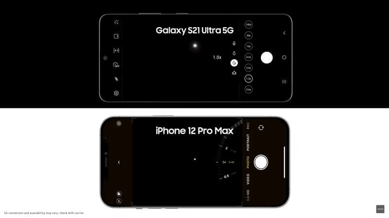 Galaxy S21 Ultra vs iPhone 12 Pro Max - Samsung