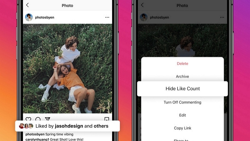 Image 1 : Facebook et Instagram : cacher les "j'aime" / likes sera bientôt possible
