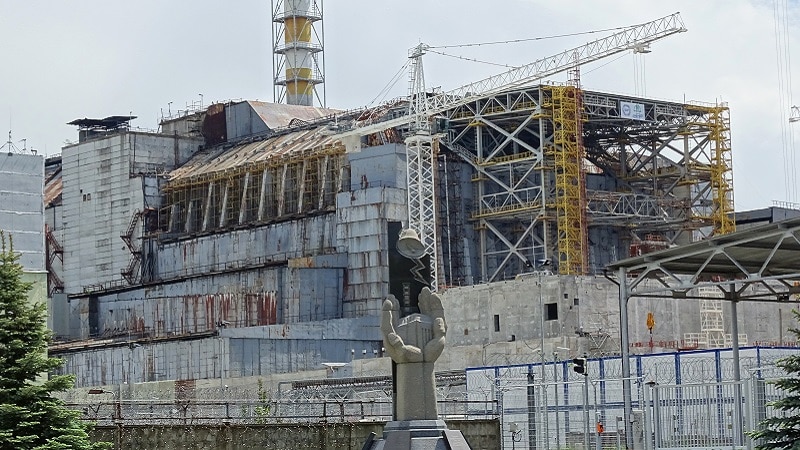 Le réacteur n°4 de la centrale nucléaire de Tchernobyl
