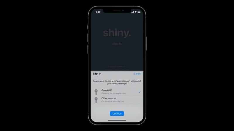 Apple Passkey Face ID et Touch ID - Apple