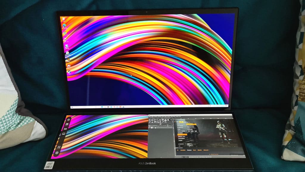 Image 11 : Test Asus Zenbook Pro Duo 15 OLED : deux écrans au service d'une création débridée