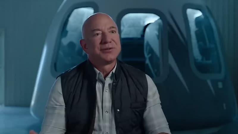 Jeff Bezos et la capsule du New Shepard