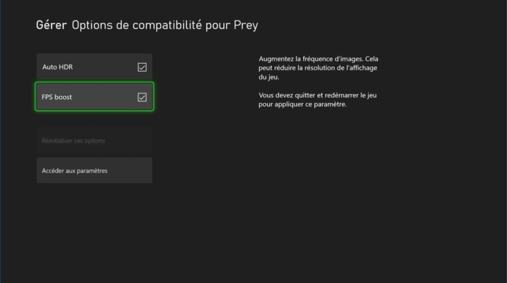 Xbox Series X fps boost