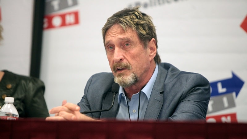 John McAfee en 2016