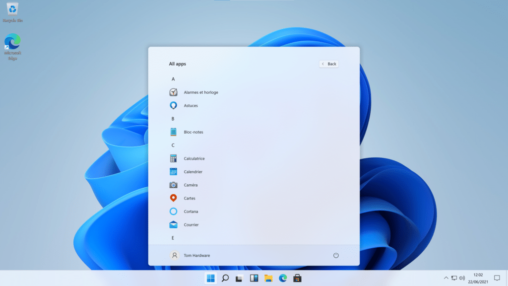 Microsoft windows 11 interface