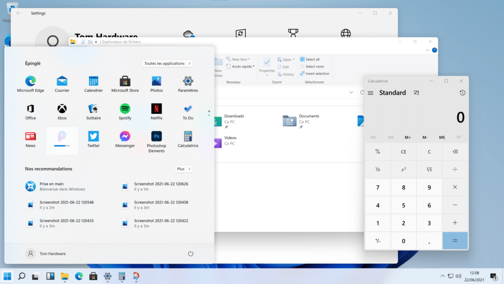 Microsoft windows 11 interface