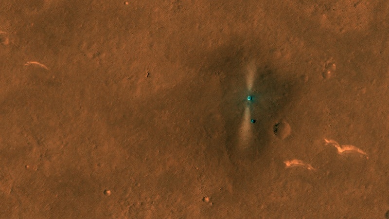Le rover Zhurong capturé par la sonde Orbiter