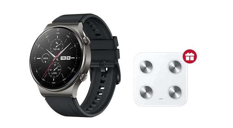 Image 1 : Le pack Huawei Watch GT 2 Pro + balance connectée Scale 3 est en promo pour le Prime Day