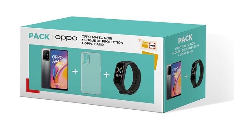 Image 1 : L'Oppo A94 avec coque et bracelet passe à 339 € chez Darty