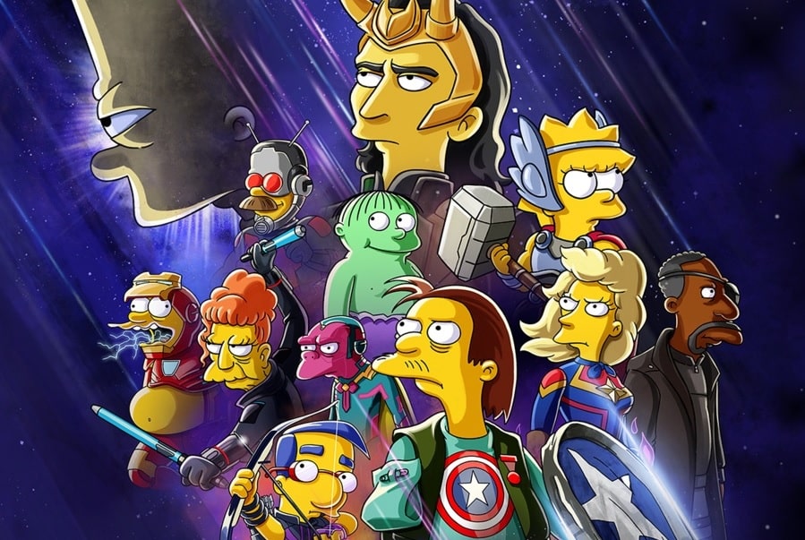 loki marvel mcu marvel cinematic universe loki tom hiddelston les simpson bart parodie épisode spécial série