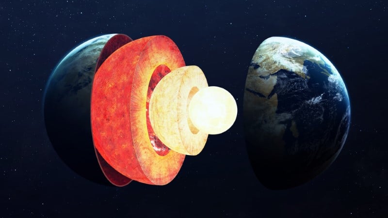 Image 1 : Le noyau de la Terre est déséquilibré et on ne sait pas pourquoi