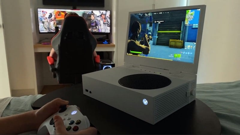 LA PS5/XBOX CE TRANFORME EN CONSOLE PORTABLE (écran portable) 