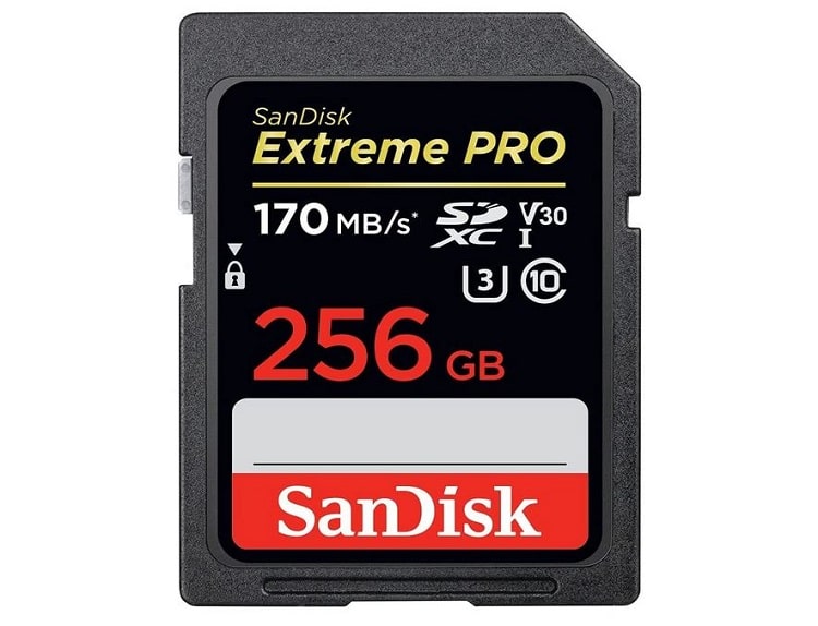 Image 1 : Carte mémoire SanDisk SDXC Extreme Pro 256 Go est à 58 € chez Amazon