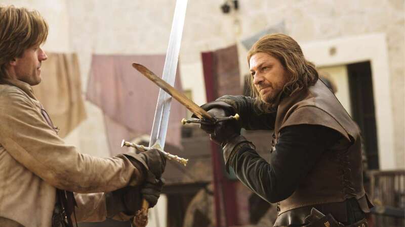Ned Stark et Jaime Lannister en plein combat - Crédit : Game of Thrones / HBO