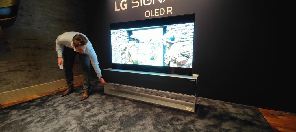 tv enroulable LG OLED R