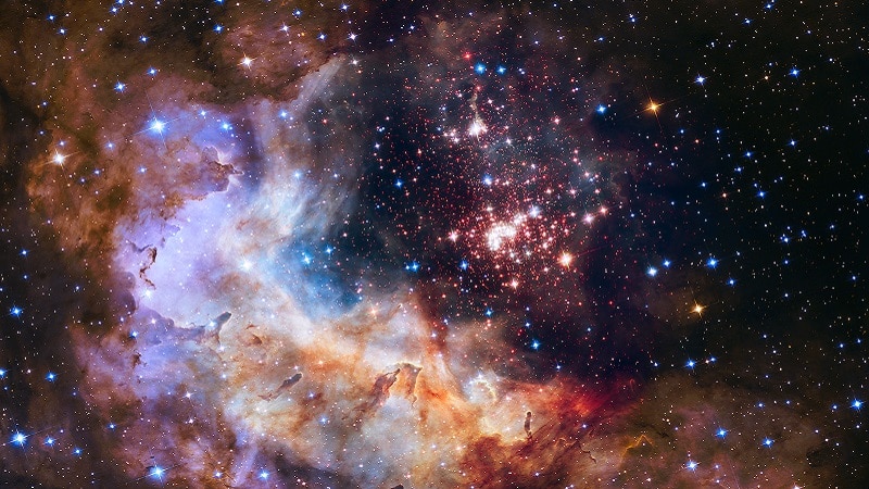 Westerlund 2 de la Voie Lactée contient de nombreuses étoiles massives