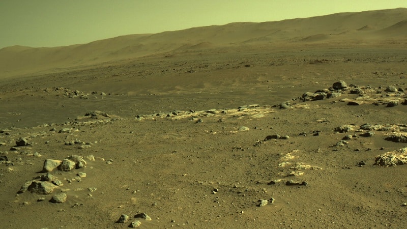La région Séítah de Mars photographiée par le rover Perseverance