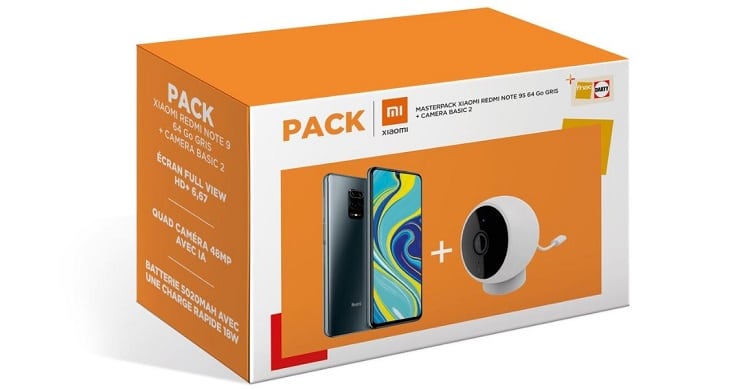 Image 1 : Pack Xiaomi Redmi Note 9S + caméra de surveillance est à moins de 150 €