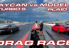Tesla Model S Plaid vs Porsche Taycan Turbo S DragTimes
