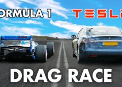 Tesla Model S vs F1