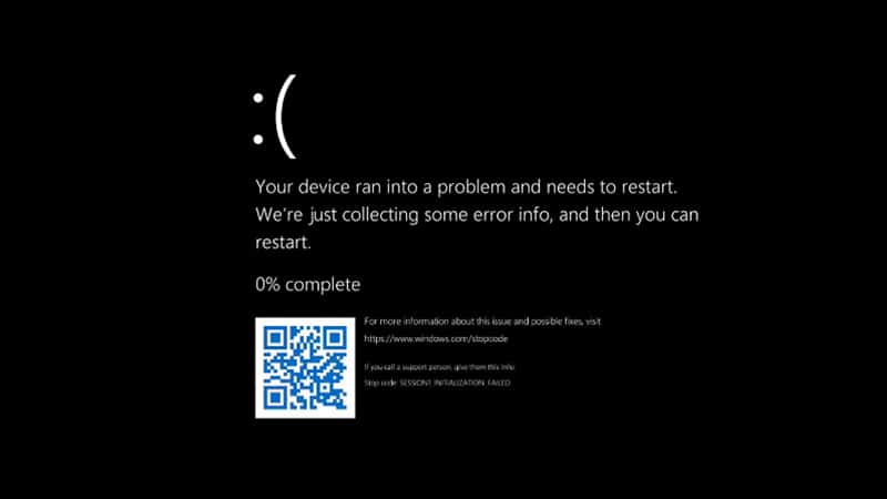 L'écran noir de la mort de Windows 11 