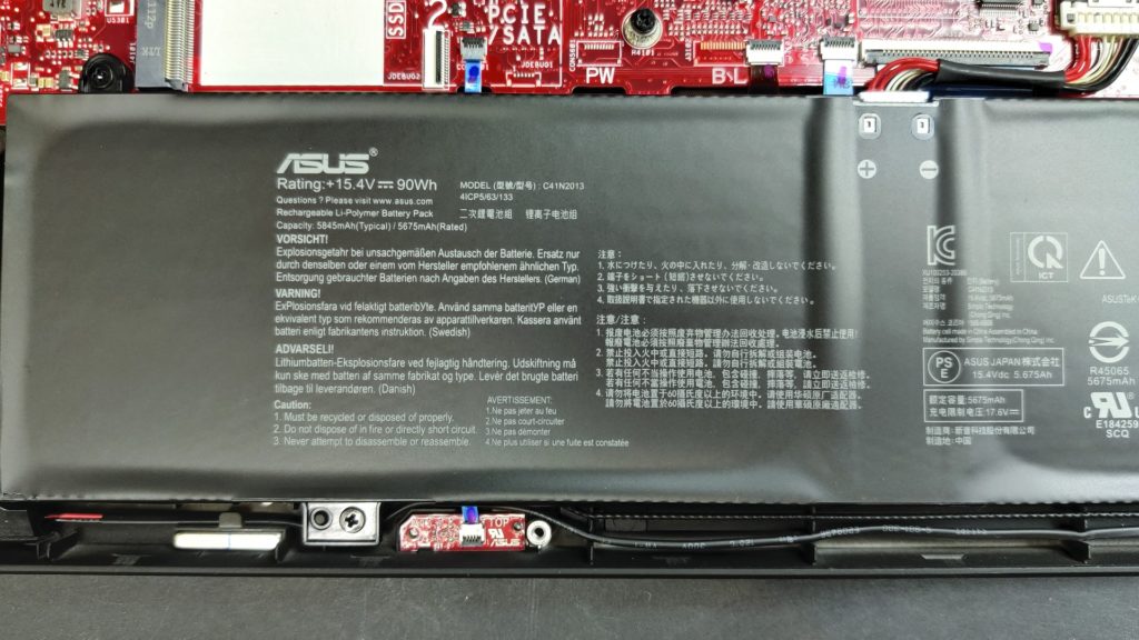 Asus ROG Zephyrus M16 batterie