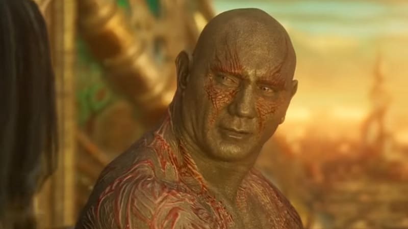 Drax (Dave Bautista) dans les Gardiens de la Galaxie