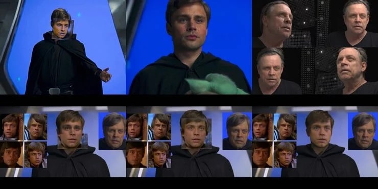 the mandalorian luke skywalker mark hamill star wars disney+ saison 3 saison 2 deep fake série