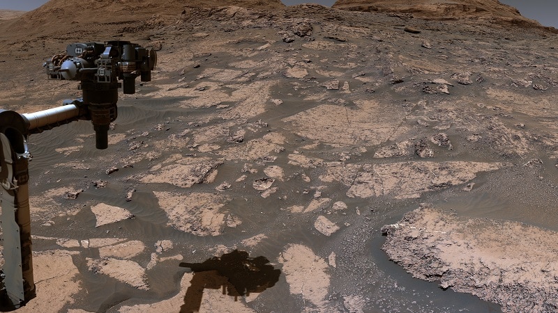 Panorama de Mars capturé par le rover Curiosity