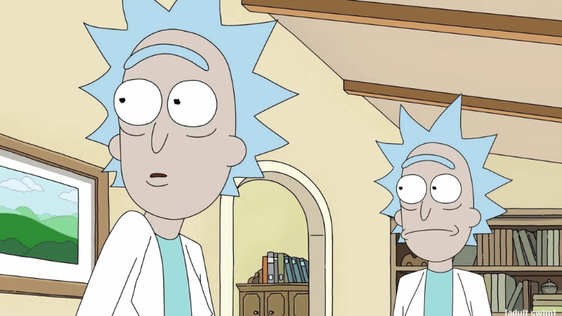 Deux versions de Rick. Crédit : AdultSwim