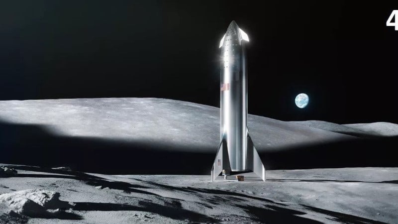 Image 1 : SpaceX pense pouvoir envoyer des humains sur la Lune avant 2024