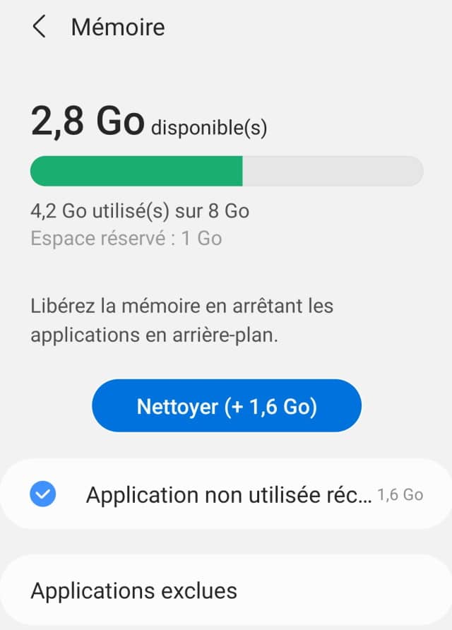 nettoyer android