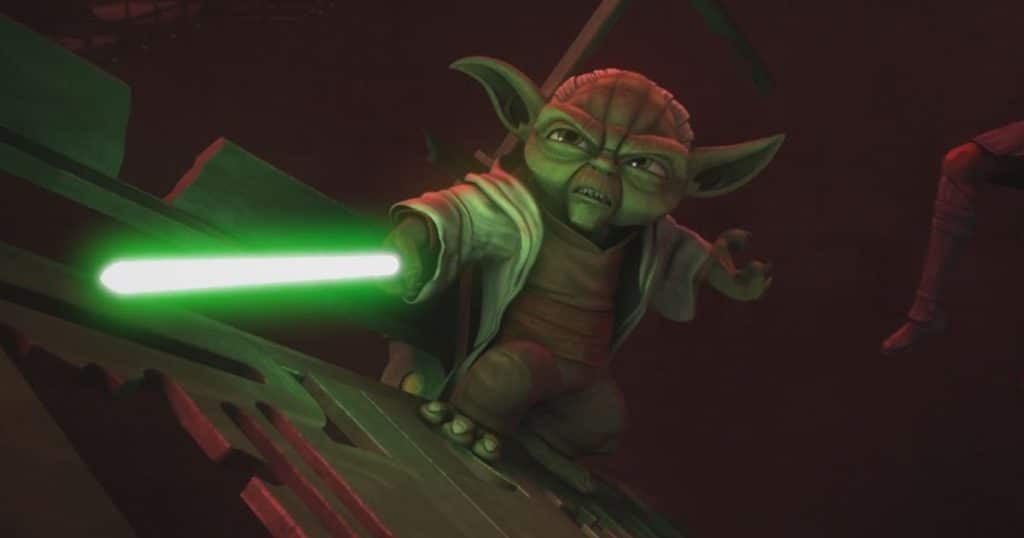Maître Yoda dans la série The Clone Wars. Crédit : Lucasfilm