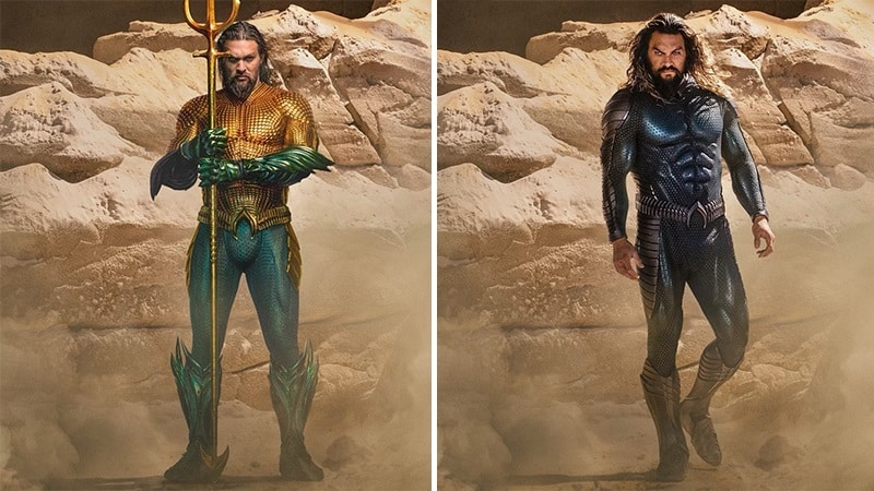 Comparaison entre l'ancien et le nouveau costume d'Aquaman